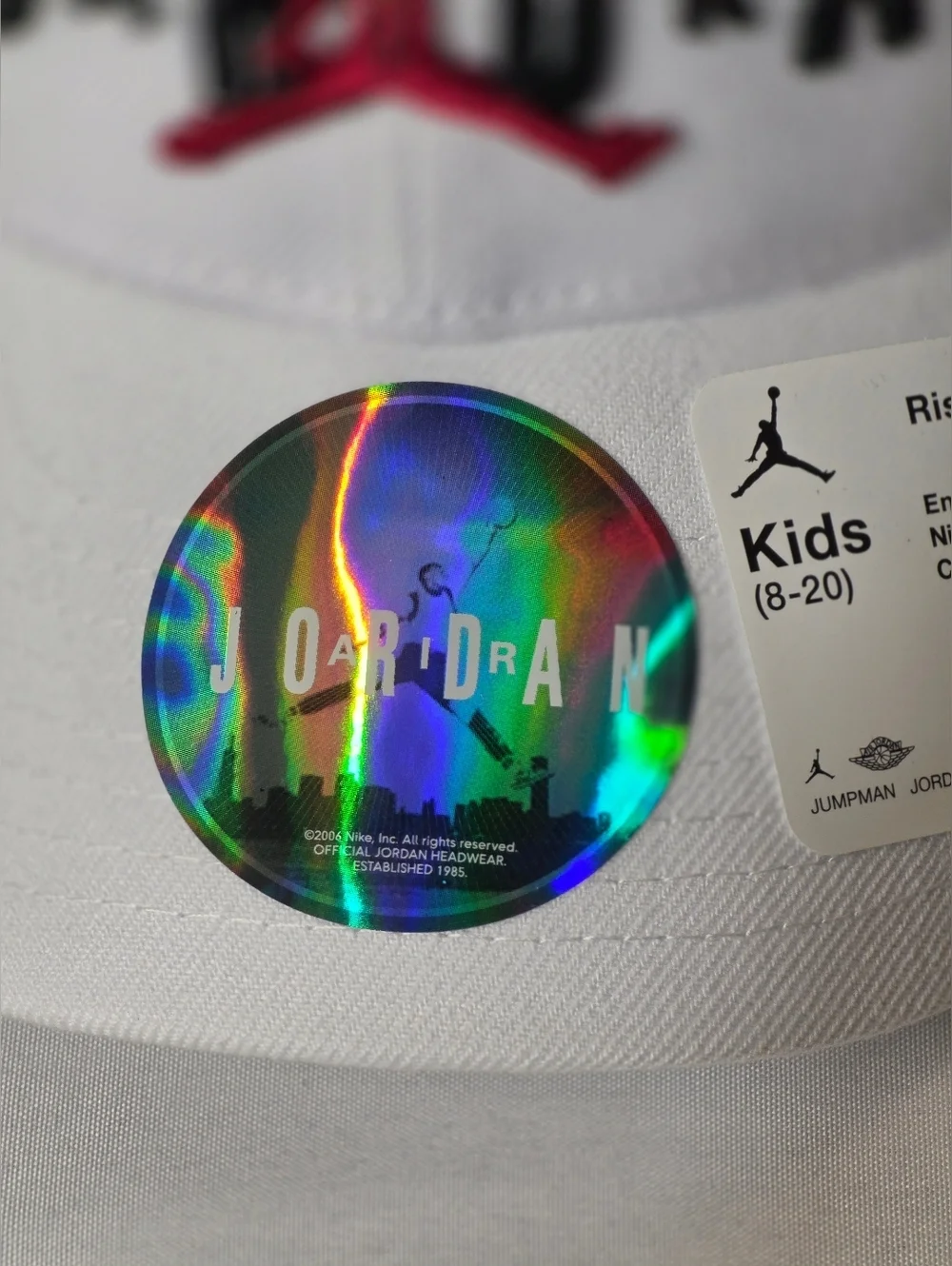 Jordan Official Jumpman Headwear Kids 8-20 Rise Hat With Embroidered Logo
